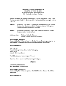 historic district and design review commission