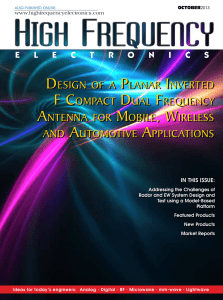 design of a planar inverted f compact dual frequency antenna for