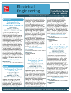 Electrical Engineering - McGraw Hill Higher Education