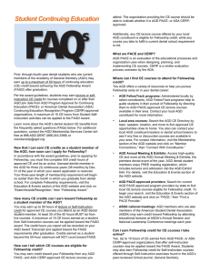 AGD Student CE FAQs - Academy of General Dentistry