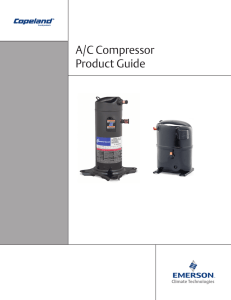 A/C Compressor Product Guide - Emerson Climate Technologies