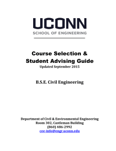 CE Guide to Course Selection - Civil and Environmental Engineering