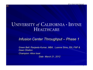 Attachment EP7w, Infusion Center Project