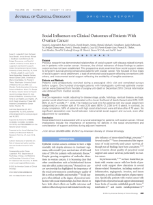Social Influences on Clinical Outcomes of Patients With Ovarian