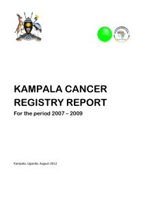 REGISTRY REPORT: OUTLINE - African Cancer Registry Network