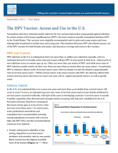 The HPV Vaccine: Access and Use in the US