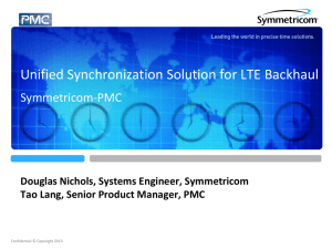 Unified Synchronization Solution for LTE Backhaul