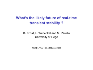 What`s the likely future of real-time transient stability
