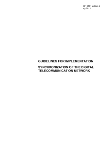 guidelines for implementation synchronization of the digital