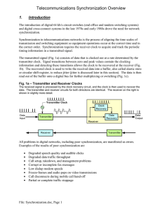 Telecommunications Synchronization Overview