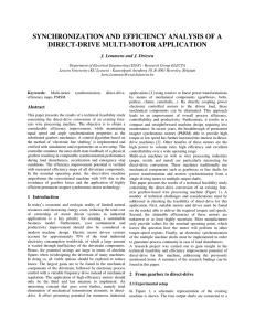 SYNCHRONIZATION AND EFFICIENCY ANALYSIS OF A DIRECT