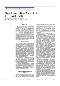 Synchronization Aspects in LTE Small Cells