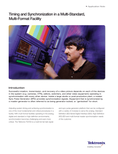 Timing and Synchronization in a Multi-Standard, Multi - AV-iQ