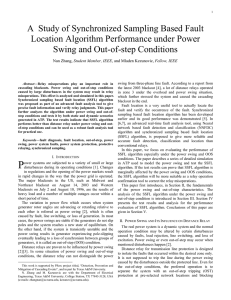 A Study of Synchronized Sampling Based Fault Location Algorithm