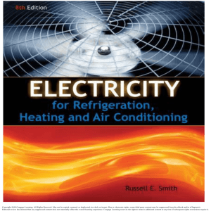 Electricity for Refrigeration, Heating and Air Conditionong, 8e