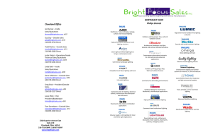 northeast ohio - Bright Focus Sales