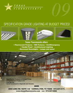 SPECIFICATION GRADE LIGHTING AT BUDGET PRICES!