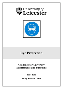 Eye Protection - University of Leicester