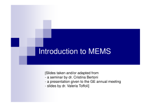 Introduction to MEMS