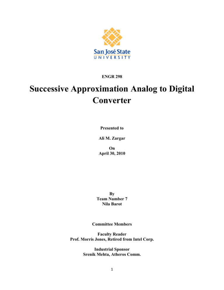 Successive Approximation Analog to Digital Converter