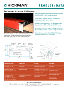 Permasnap® 2 Parapet Wall Coping