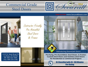 Commercial Grade Steel Doors