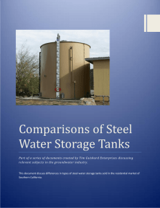 Comparisons of Steel Water Storage Tanks