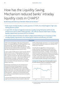 How has the Liquidity Saving Mechanism