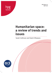 Humanitarian space - Overseas Development Institute