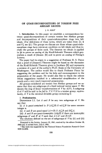 on quasi-decompositions of torsion free abelian groups