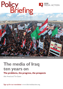 The media of Iraq ten years on