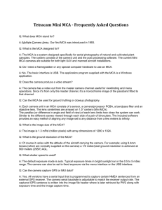 Mini-MCA - FAQs