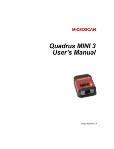 Quadrus MINI 3 User`s Manual