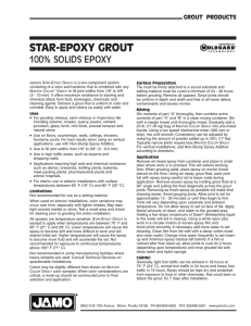 star-epoxy grout
