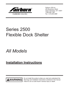 Series 2500 Flexible Dock Shelter