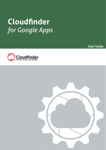 Cloudfinder for Google Apps User Guide