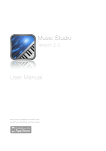 Music Studio User Manual