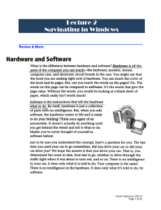 Lecture 2 Navigating in Windows