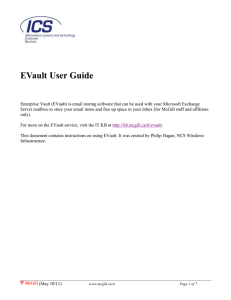 EVault User Guide