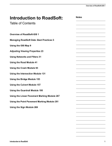 Roadsoft Manual - Michigan Technological University