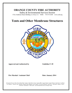 Tents, Canopies, Membrane Structures Guideline