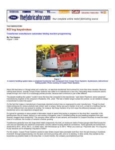 Cooper Power Systems Success Story Article
