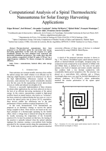 Computational Analysis of a Spiral Thermoelectric