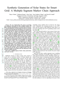 Synthetic Generation of Solar States for Smart Grid: A