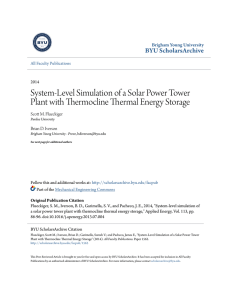 System-Level Simulation of a Solar Power Tower Plant with