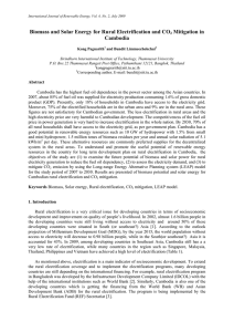 Biomass and solar energy for rural electrification and co2 mitigation