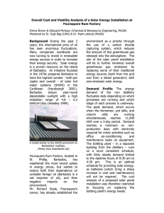 Overall Cost and Viability Analysis of a Solar Energy Installation at