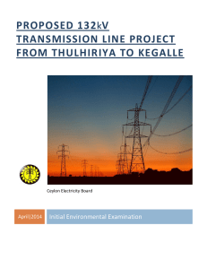 PROPOSED 132kV TRANSMISSION LINE PROJECT FROM