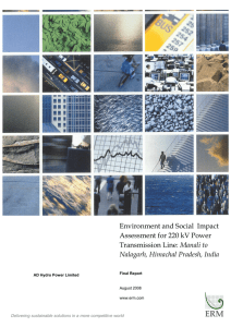 Environment and Social Impact Assessment for 220