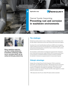 Preventing rust and corrosion in washdown environments